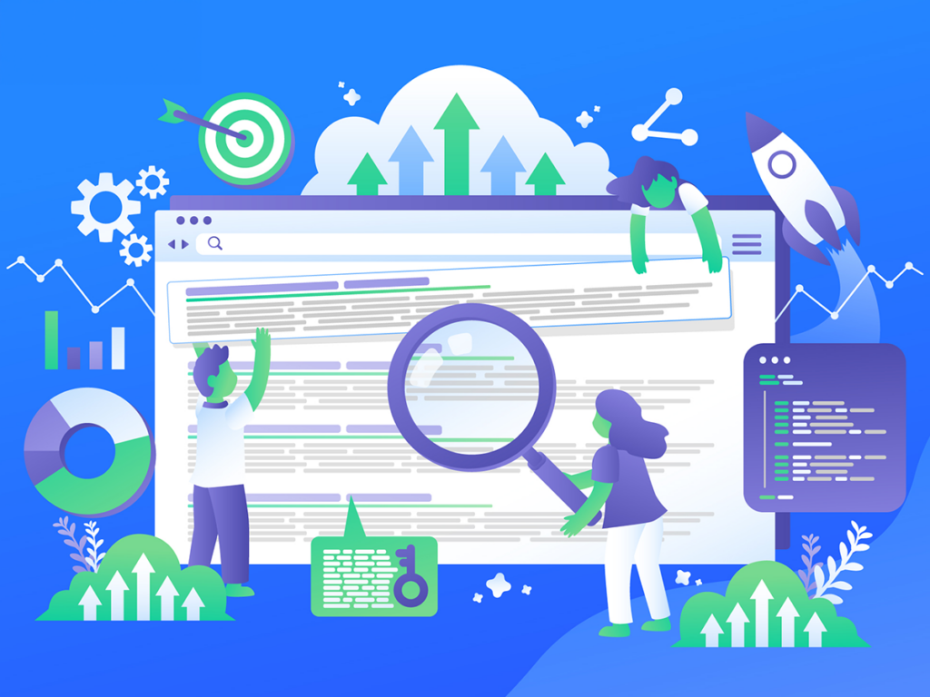 SEO rank illustration