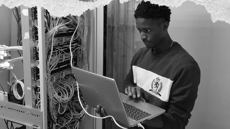 IT MSP provider completing a network audit. 